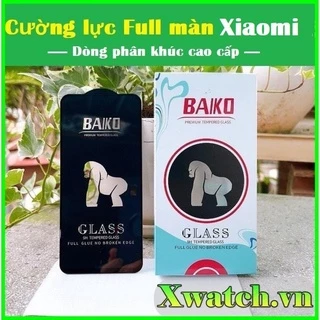 Cường lực BAIKO Full màn Xiaomi Redmi 10 Redmi 10A Redmi 10C Redmi 9/9A/9C Redmi 9T Redmi 8/8A Redmi 7 Mi 11T/11TPro K20