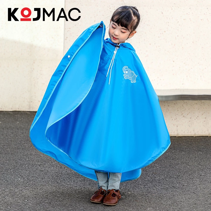 Áo Mưa Trẻ Em Phong Cách Hàn Quốc Vải Dù Trùm Cá Đuối ( Đẹp Cao cấp bé Tiểu học, học sinh, trai gái, vừa balo đi học ..)