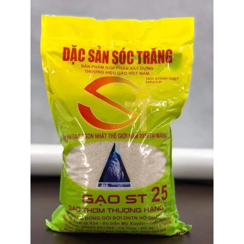 5kg gạo sóc trăng st25