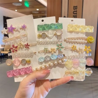 Korean ins Internet celebrity hairpin headdress Mori fairy clip Super fairy girl hairpin bangs clip female