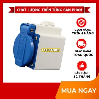 Ổ cắm điện 2 chân 16A dạng hộp dùng cho máy phát điện