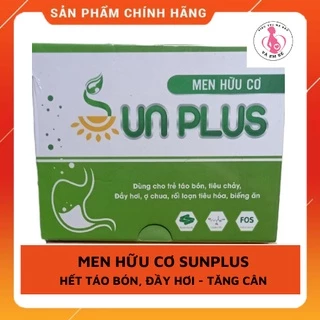 [Chính Hãng] Men Sống hữu cơ Sunplus Hết Táo Bón Tăng Cân Tự Nhiên Hộp 30 Gói