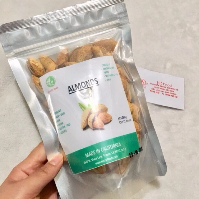 Hạnh nhân rang bơ vỏ mỏng 200g