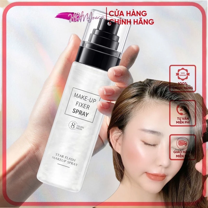 [HOT 2025] Xịt khoáng khoá nền makeup FIXER SPRAY giữ chặt lớp trang điểm