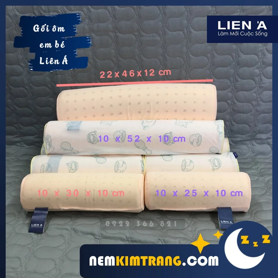 Gối Ôm Cao Su Em Bé Liên Á Bolster - CHÔNG TRƯỢT, DỄ NGỦ