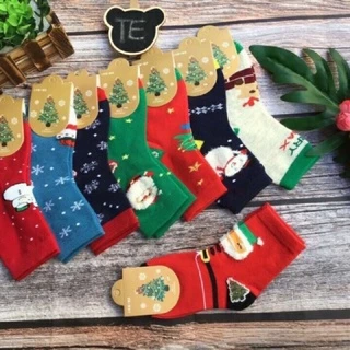 vì 5 đôi tất noel cho bé 1-12 tuổi