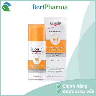 Eucerin Kem Chống Nắng Giúp Giảm Nếp Nhăn Và Ngăn Ngừa Lão Hóa Sun Fluid Photoaging Control Spf 50-50ml