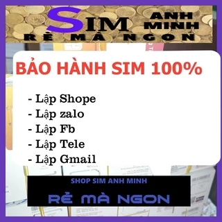 Sim Vietnammobile lập shope,fb,zalo. BẢO HÀNH 1 ĐỔI 1