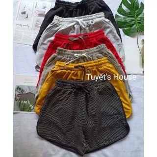 QUẦN SHORT THUN BIG SIZE LƯNG CAO LOAỊ XỊN CÓ TÚI HÌNH THỰC 100% B1-1