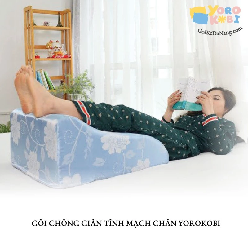 Gối chống giãn tĩnh mạch chân cho bà bầu Yorokobi cao 25cm