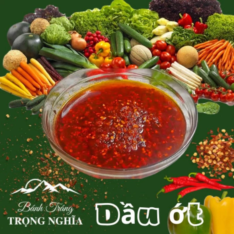 [200G]- Dầu Ớt Ăn Bánh Tráng Trọng Nghĩa.