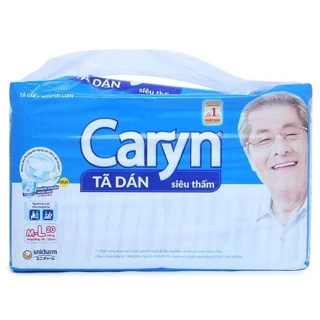 Bỉm người già, bỉm Caryn dán M- L ( tách lẻ ) - bỉm mang đi sinh