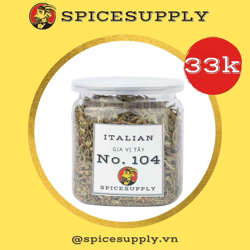 Italian Seasoning Gia Vị Ý SPICESUPPLY Việt Nam rắc pizza healthy giảm cân meal plan fitness đốt mỡ Hũ 30g