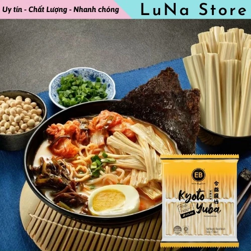 Tàu hủ ky tươi Kyoto Yuba 500g, viên thả lẩu EB Malaysia - LuNa Store