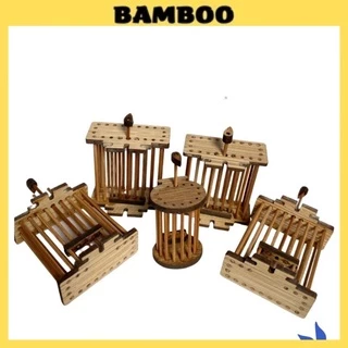 Rọ dế Bamboo dọ dế dành cho chim chào mào chất liệu gỗ bền đẹp, dễ dàng lắp đặt