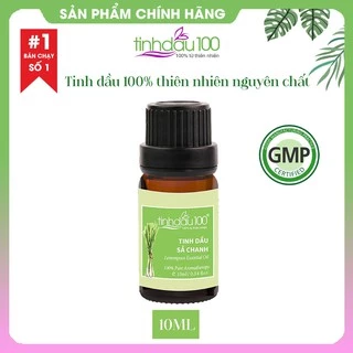 Tinh dầu xả chanh Tinh Dầu 100. Tinh dầu sả nguyên chất xông phòng thư giãn, xua đuổi muỗi, lau nhà 10ml