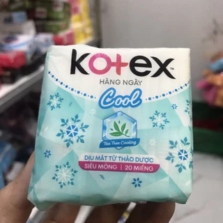Băng vệ sinh hàng ngày Kotex Cool siêu mỏng 20 miếng
