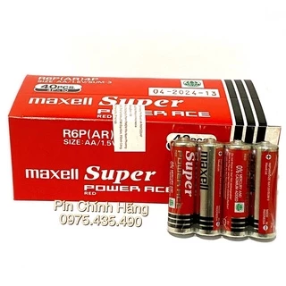 Hộp 10 Vỉ Pin AA Maxell R6P Chính hãng Vỉ 4 Viên Made in Indonesia