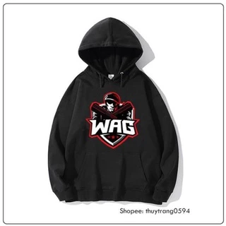 HOT- Áo Hoodie Free Fire Team Wag Peo màu đen và trắng - Hàng chuẩn - áo cực chất