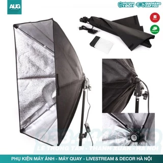 Softbox hộp đèn 50×70 gắn 1 đuôi đèn E27 kèm softbox 50x70 không bóng - AUG Camera & Decor Hà Nội