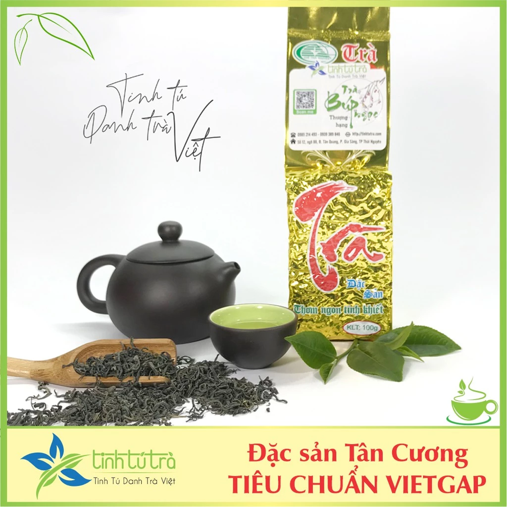 Chè Búp Tân Cương Thái Nguyên - TINH TÚ TRÀ - Đóng túi 100gr