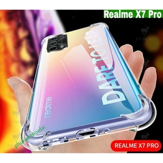 Ốp lưng Oppo Realme X7 Pro / Realme 8 4G / Realme 8 Pro / C55 dẻo trong suốt lồi 4 góc ôm khít máy lâu ố vàng