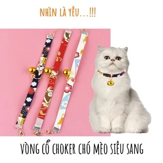 Vòng cổ choker cho chó mèo xịn mịn | Vòng cổ họa tiết cho thú cưng - ZIPPOPET SHOP