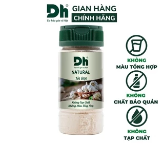 Bột tỏi nguyên chất Natural Dh Foods gia vị nhà bếp chế biến món ăn lọ 60gr