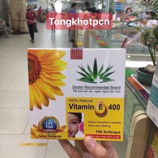 Viên uống Vitamin E 400 Hướng Dương ( hộp 100 viên)