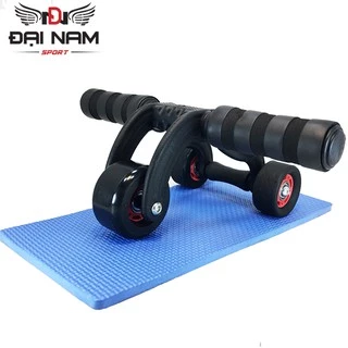 [Mã FAMALLT5 giảm 15% đơn từ 30k] Con Lăn Tập Cơ Bụng 3 Bánh Cỡ Lớn Chính Hãng Đại Nam Sport + Tặng Kèm Thảm Lót Đầu Gối