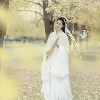 Trang phục cổ trang hán phục nữ trắng