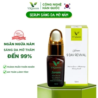 Serum Sáng Da Mờ Nám Tàn Nhang V9Queen Giúp Dưỡng Trắng Da Thu Nhỏ Lỗ Chân Lông, 9Day Revival 10ml