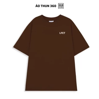 Áo thun nam nữ unisex form rộng LFET cotton basic kiểu dáng oversize tay lỡ hottrend