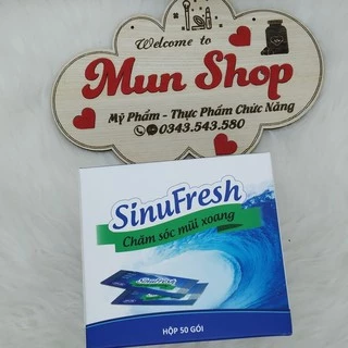 [CHÍNH HÃNG] SinuFresh - Muối Rửa Mũi Xoang hộp 50 gói