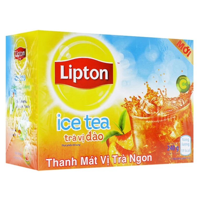 LIPTON TRÀ HÒA TAN VỊ ĐÀO (16 GÓI X 14G)