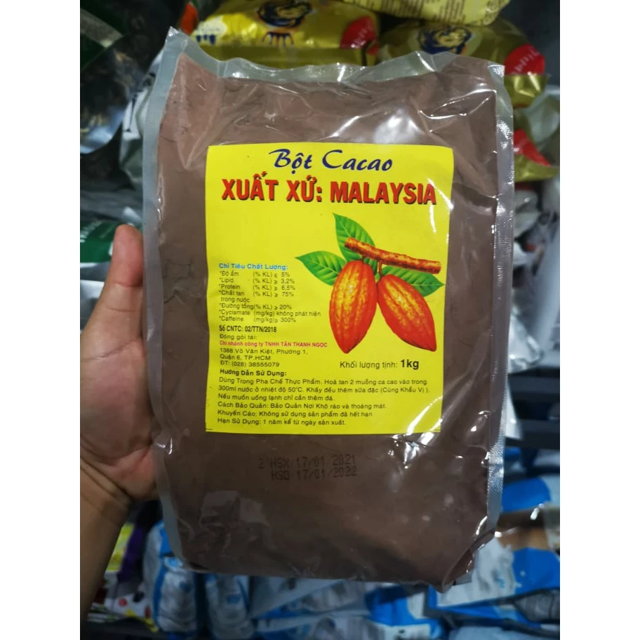 BỘT CACAO MALAYSIA 1KG