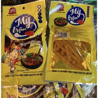 snack mì tẫm ướp gia vị mở ra ăn liền