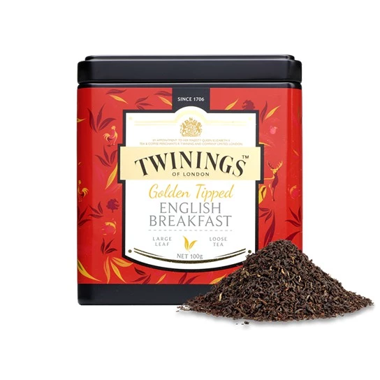 Trà Twinings hộp thiếc English Breakfast - Bữa sáng kiểu Anh