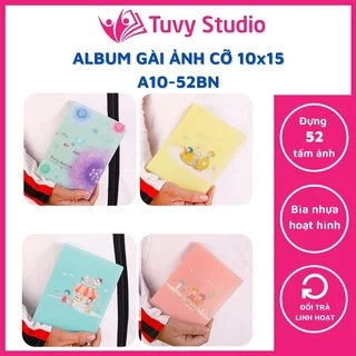 Album ảnh 10x15 đựng 52 ảnh bìa nhựa hoạt hình cute hàng sẵn tại Tú Vy Studio