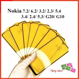 Kính cường lực Nokia 7.2 6.2 3.2 2.3 5.4 3.4 2.4 5.3 G20 G10  Full Màn