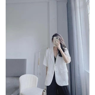 Áo dạ blazer cộc tay nhiều màu Samhyewear