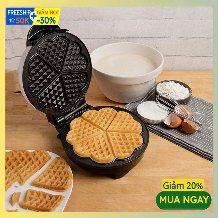 Máy làm Bánh Bông Lan Waffle Gia Đình 1000W HAEGER