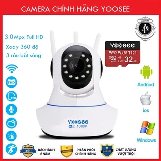 Camera IP YooSee 3R 3.0Mpx Full HD 2021 Tiếng Việt ( BẢO HÀNH 5 NĂM )