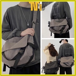 Túi tote đeo chéo nam nữ vải canvas phong cách ulzzang unisex giá rẻ đi học đi chơi - XUONGMAITNT