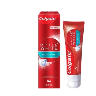 Kem đánh răng Colgate Optic White Plus Shine làm trắng răng & sáng răng 100g/hộp