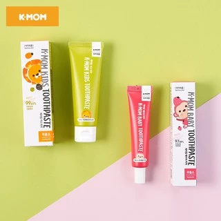 Kem đánh răng K-Mom Hàn Quốc không chứa Flouride cho bé từ 6M