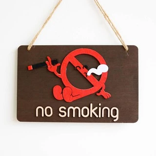 Bảng decor No Smoking