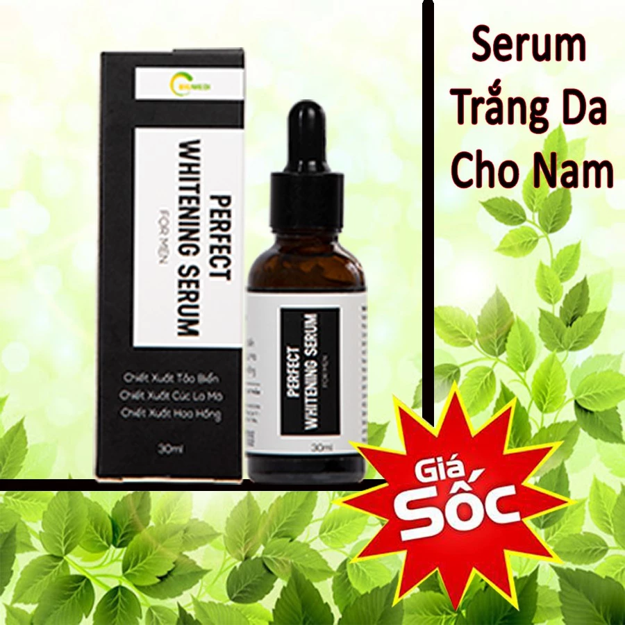 Mua Bộ 3 Serum Dưỡng Trắng Da Tặng 1 Tinh Dầu chăm sóc sức khoẻ dành riêng cho nam giới