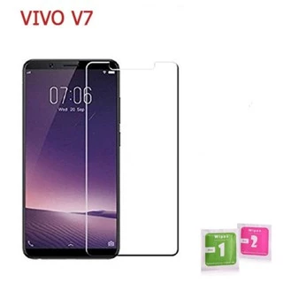 Kính cường lực VIVO V7 trong suốt cao cấp 2.5d, tặng giấy lau màn hình