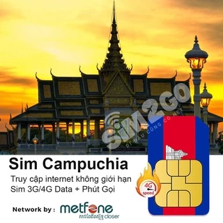 Sim du lịch Campuchia - Sim data 4G tốc độ cao, tiện lợi, dễ dùng